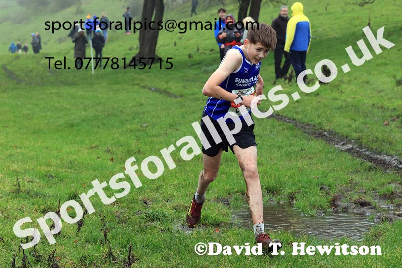 Boys under-13s 2023 NECAA Cross Country Relays, Thornley Hall Farm, Peterlee, County Durham. Photo: David T. Hewitson/Sports for All Pics